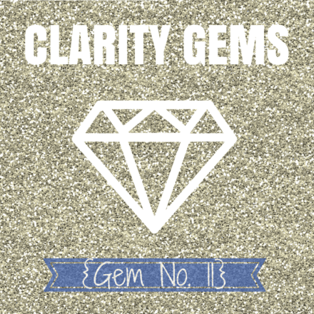 Try this when you start comparing yourself to others {Clarity Gem}