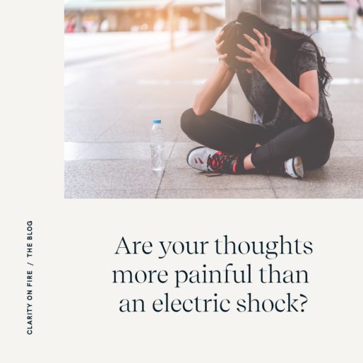 Are your thoughts more painful than an electric shock?