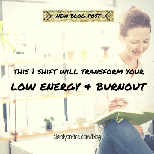 This one shift will transform your low energy & burnout