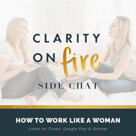 Side Chat: How to work like a woman (in a world that doesn’t want you to)