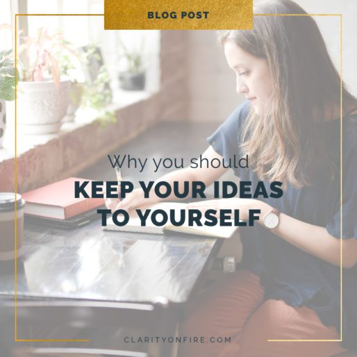 Why you should keep new ideas to yourself