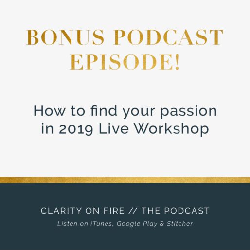 How to find your passion in 2019 live workshop