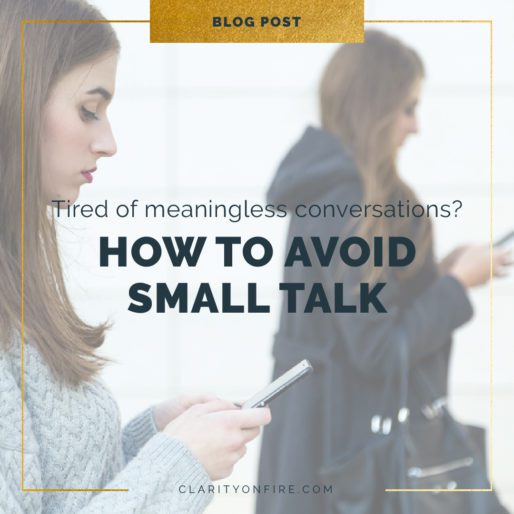How to avoid small talk & have deeper conversations