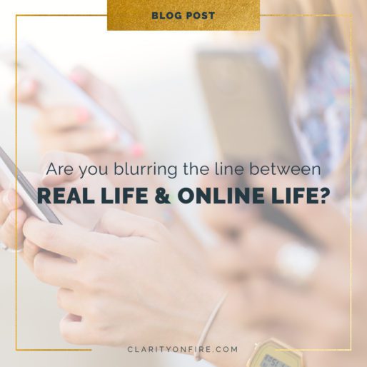 Are you blurring the line between real life & online life?