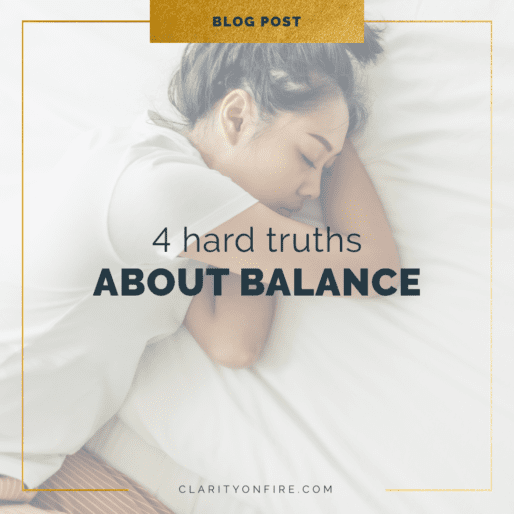 4 Hard truths about balance