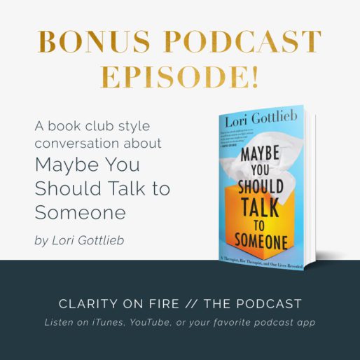 Bonus Book Club! Maybe You Should Talk to Someone by Lori Gottlieb