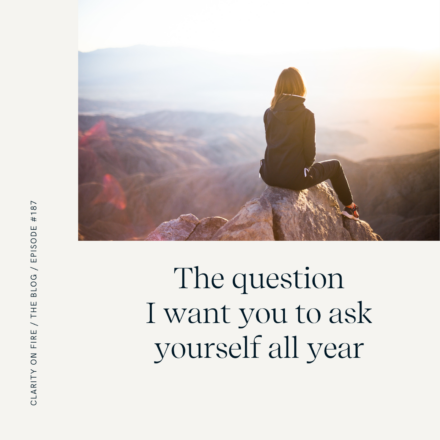 The question I want you to ask yourself all year