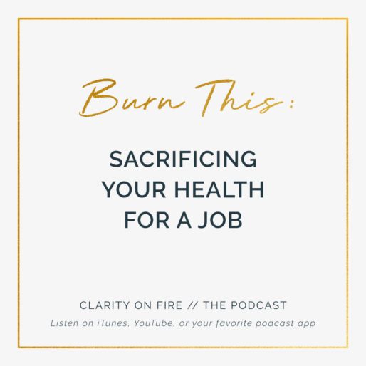 Burn This: Sacrificing your health for a job
