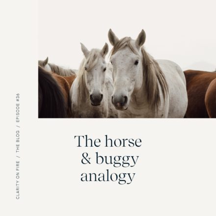 The horse & buggy analogy