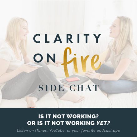 Side Chat: Is it not working? Or is it not working YET?