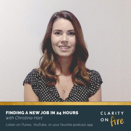 Finding a new job in 24 hours with Christina Hart