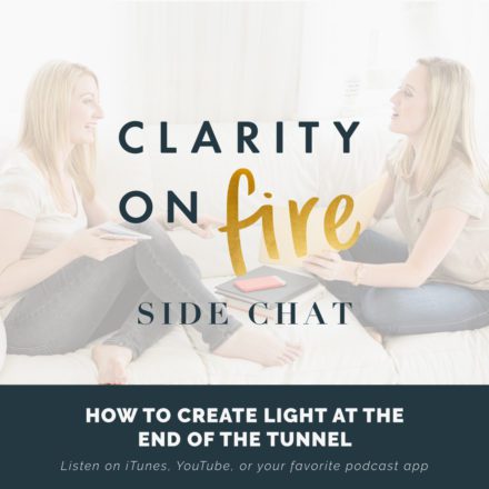 Bonus Side Chat: How to create light at the end of the tunnel