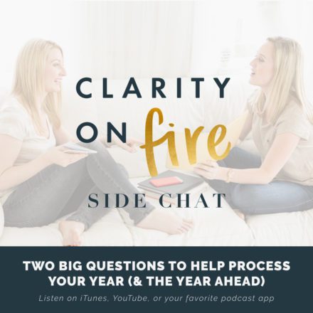 Side Chat: Two big questions to help process your year (& the year ahead)