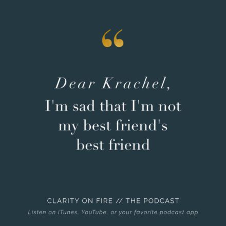 Dear Krachel: I’m sad that I’m not my best friend’s best friend