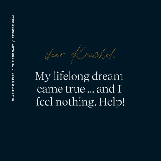 Dear Krachel: My lifelong dream came true … and I feel nothing. Help!