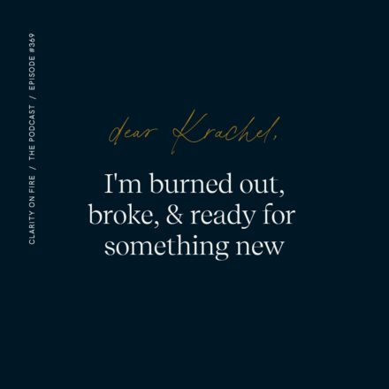 Dear Krachel: I’m burned out, broke, & ready for something new