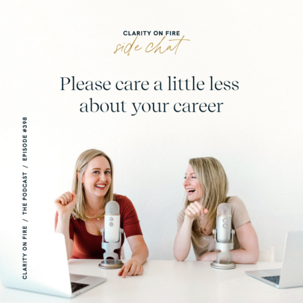 Side Chat: Please care a little less about your career
